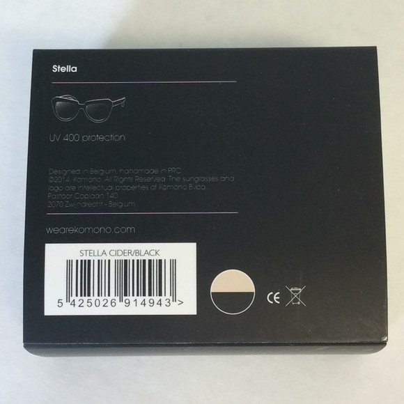 KOMONO SUNGLASSES new in cider black cat eye style - Picture 6 of 10